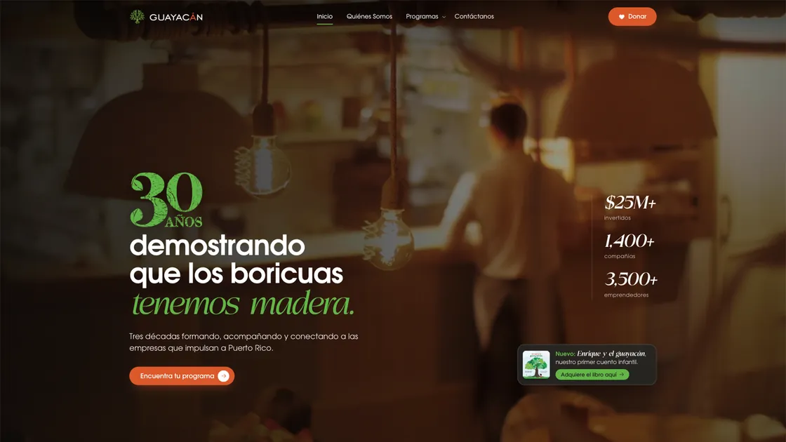 Grupo Guayacán homepage: '30 años demostrando que los boricuas tenemos madera'